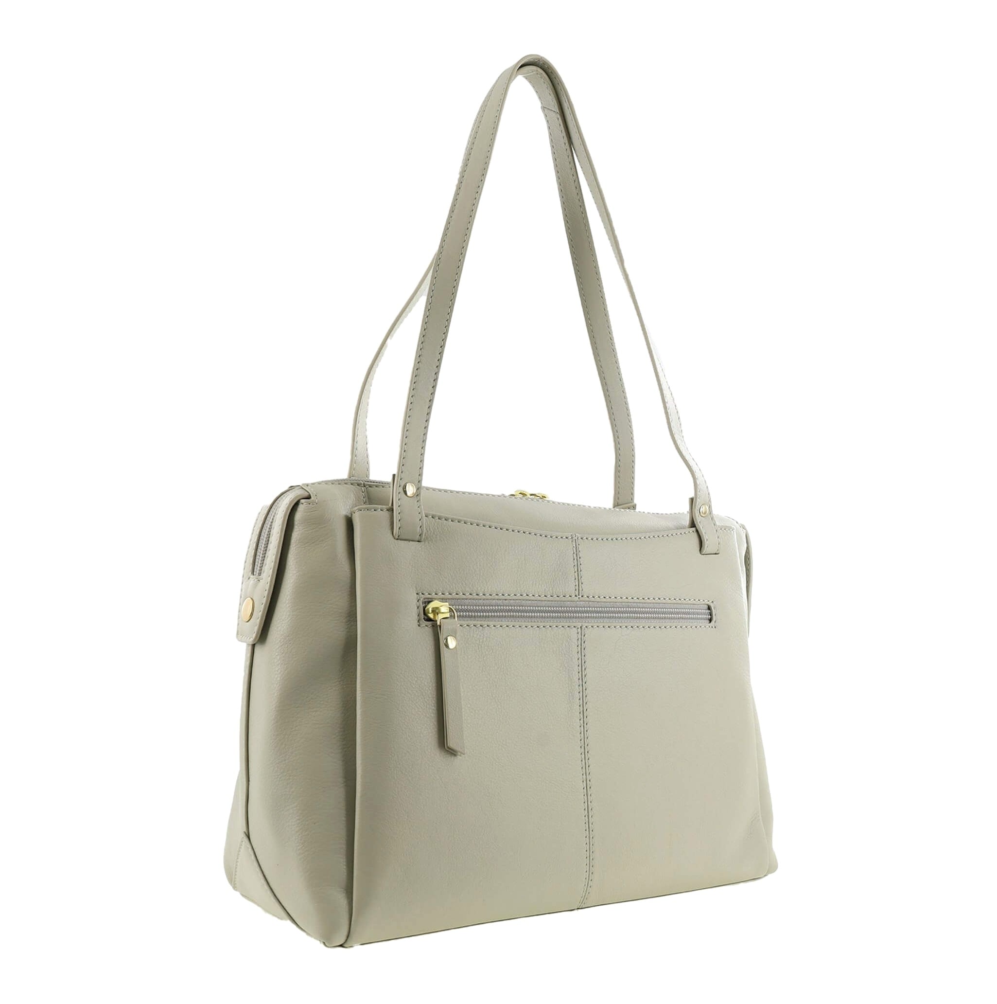 Pierre Cardin Italian Leather Ladies Tote Bag In Bone