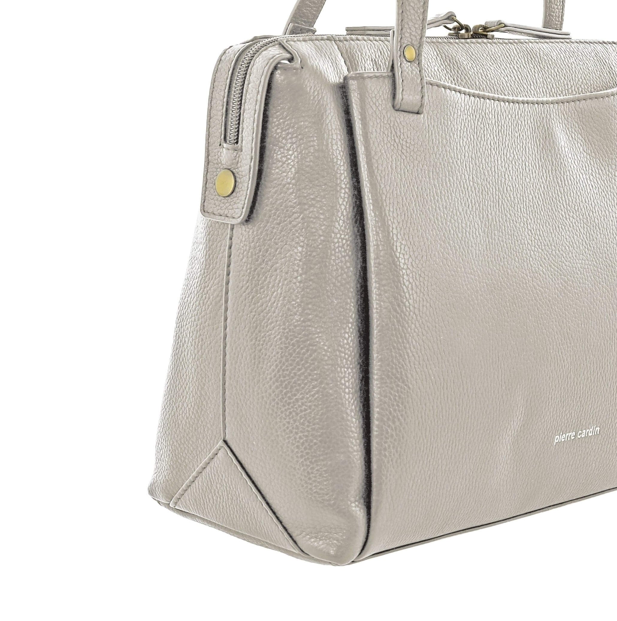 Pierre Cardin Italian Leather Ladies Tote Bag In Bone