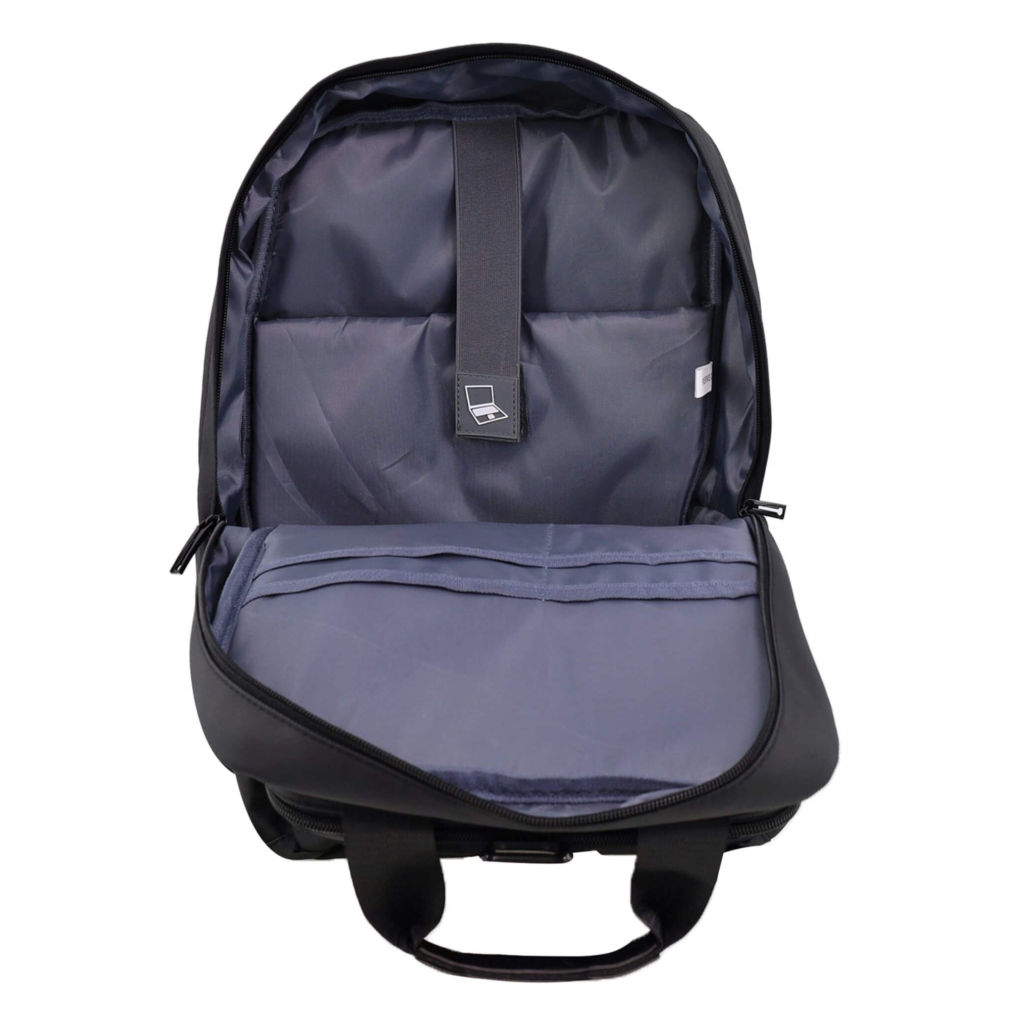 Pierre Cardin Men’s Nylon Work Travel Laptop Backpack In Black
