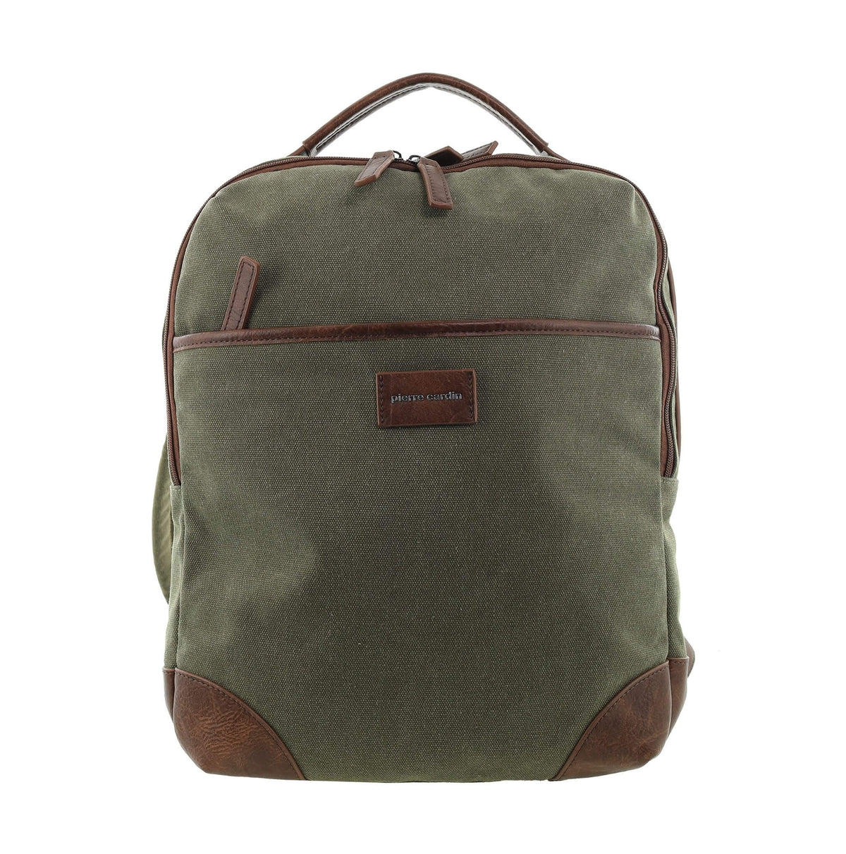 Pierre Cardin Canvas Backpack in Brown