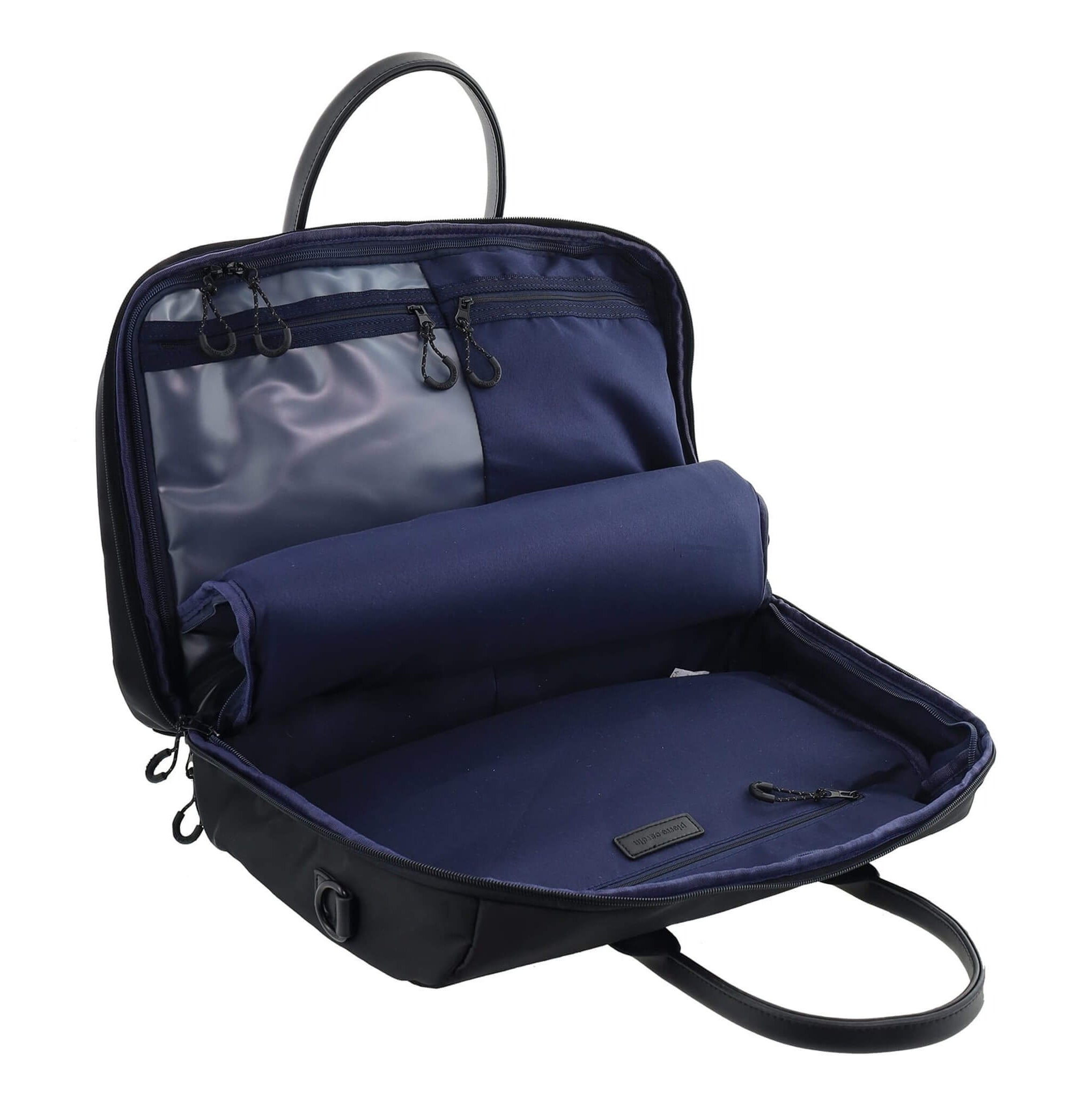 Pierre Cardin Luxe Nylon Carry-On Bag In Black