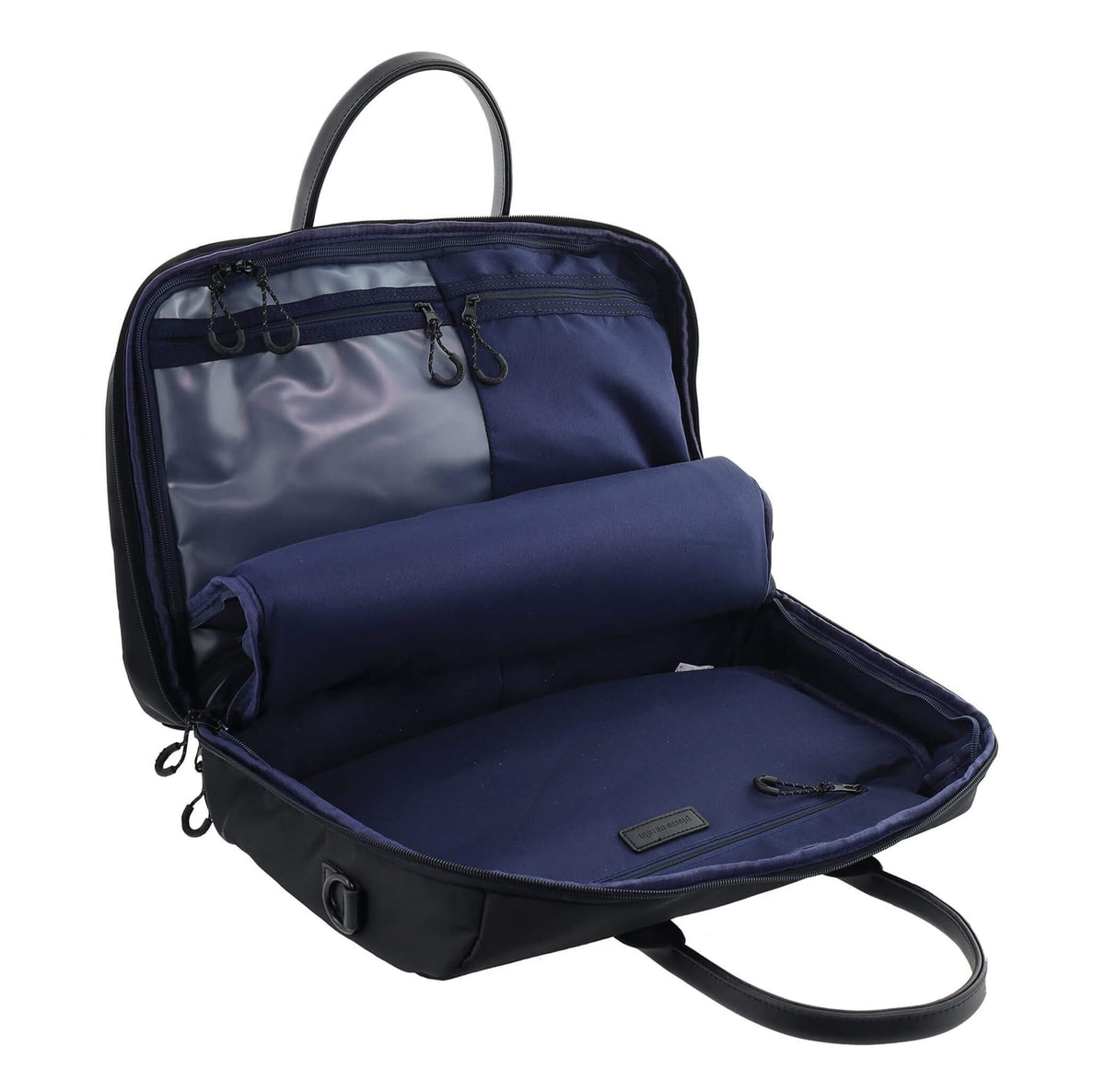 Pierre Cardin Luxe Nylon Carry-On Bag In Black