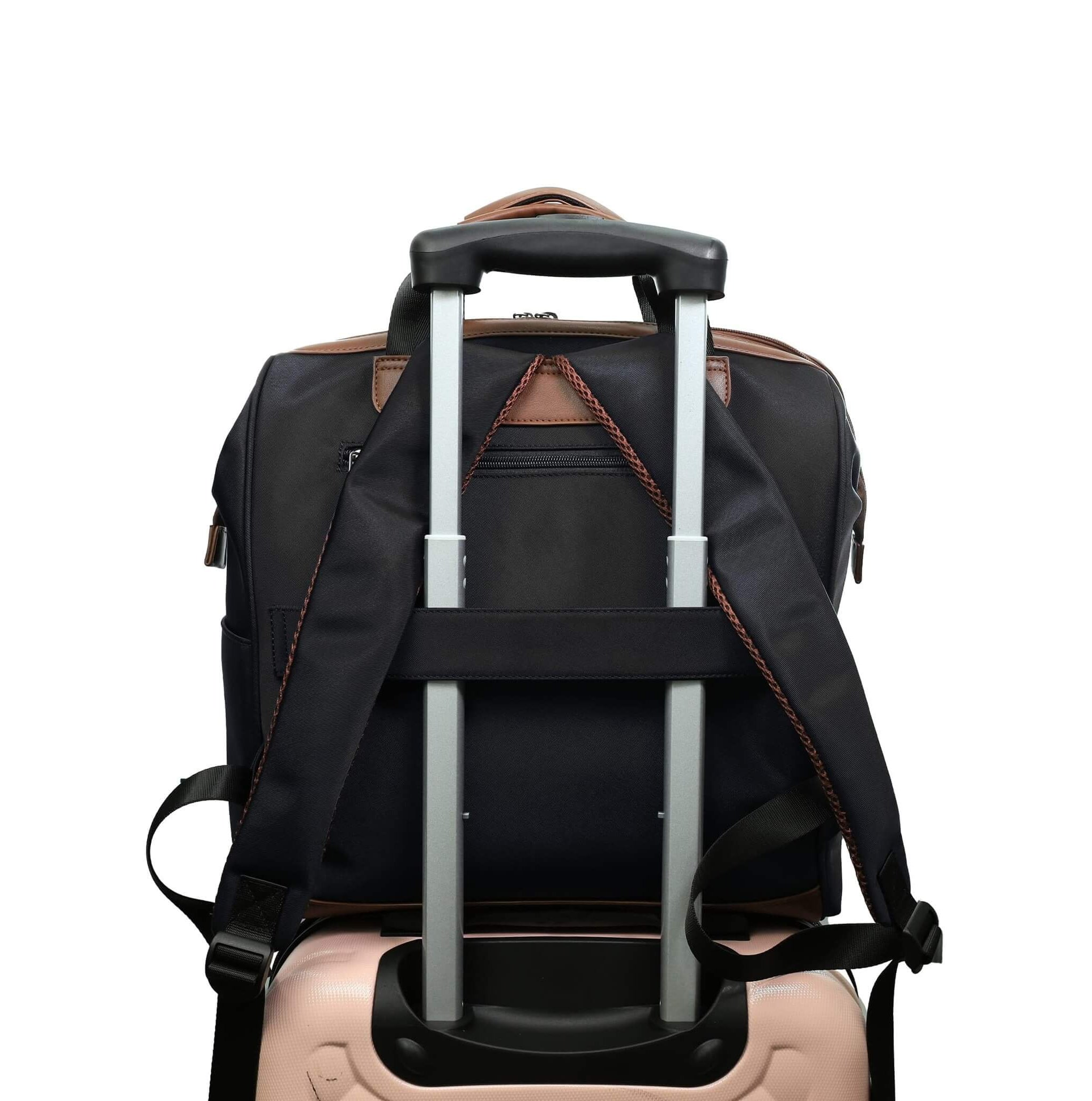 Pierre Cardin Euro Backpack Carry-On In Black