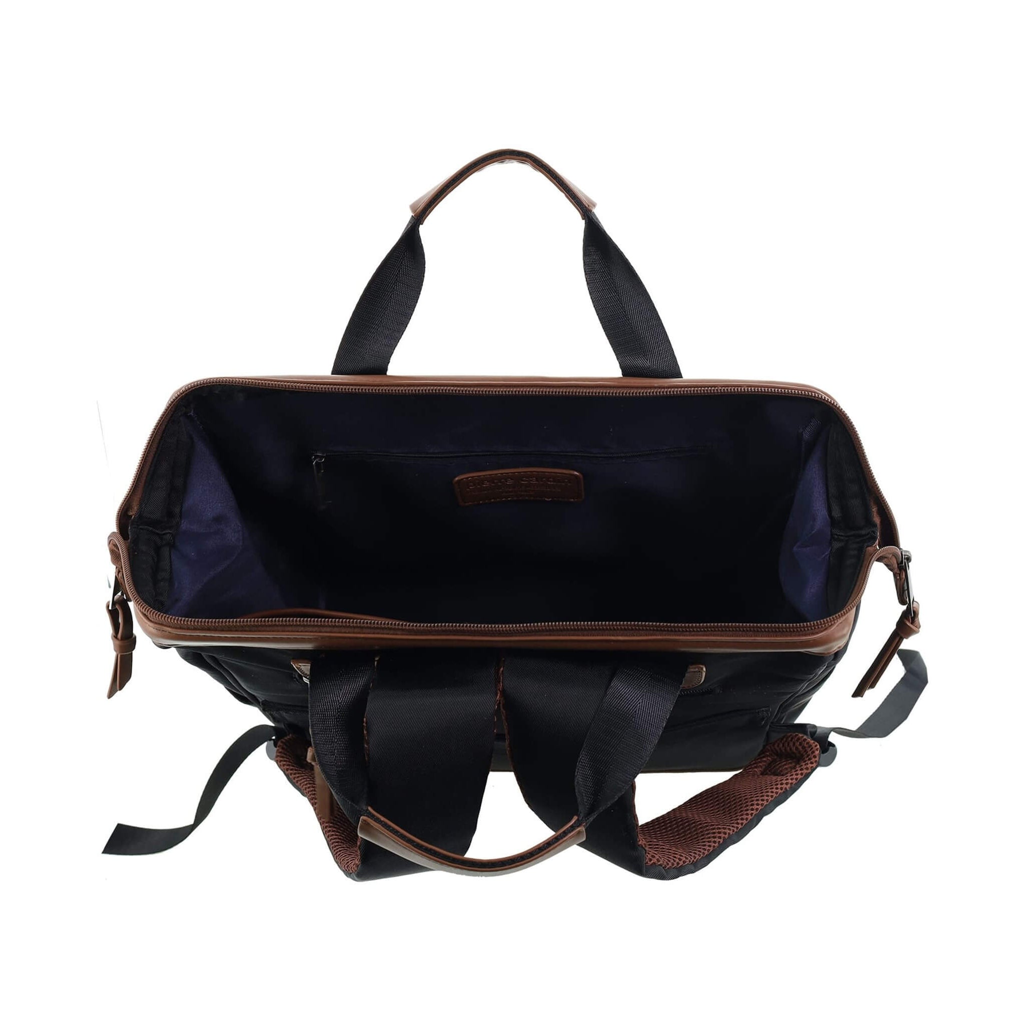 Pierre Cardin Euro Backpack Carry-On In Black