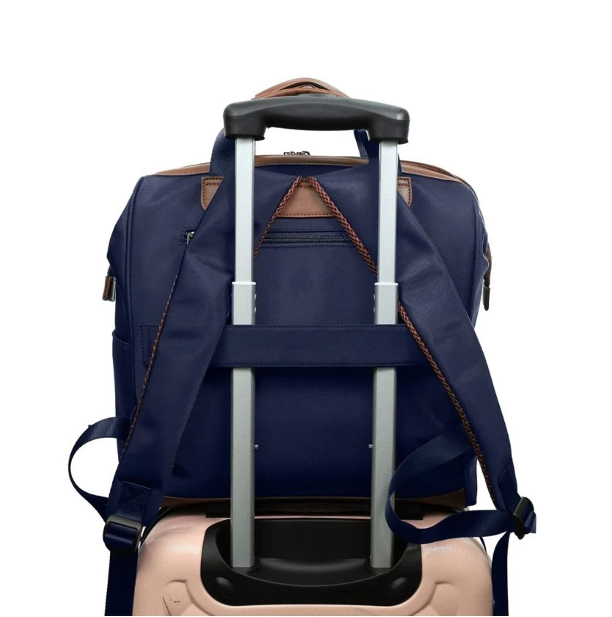 Pierre Cardin Euro Backpack Carry-On In Navy