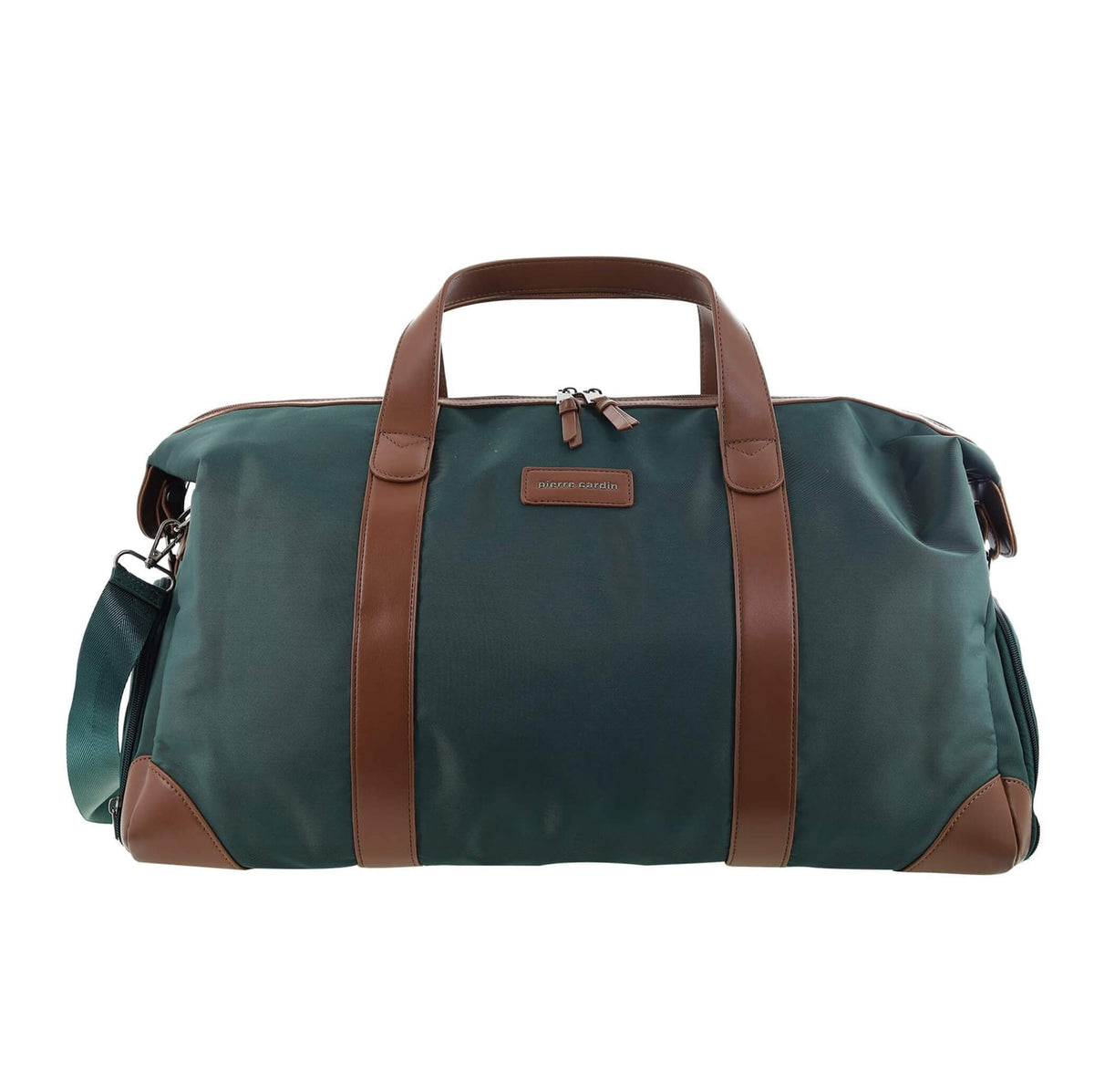 Pierre Cardin Nylon 2-Tone Lite Overnight Bag in Olive