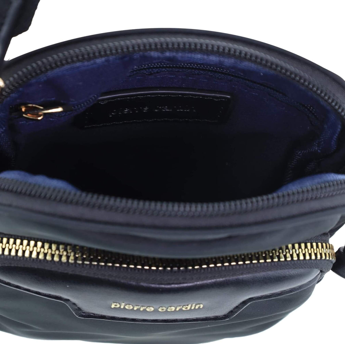 Pierre Cardin Monaco Nylon Crossbody Bag In Black