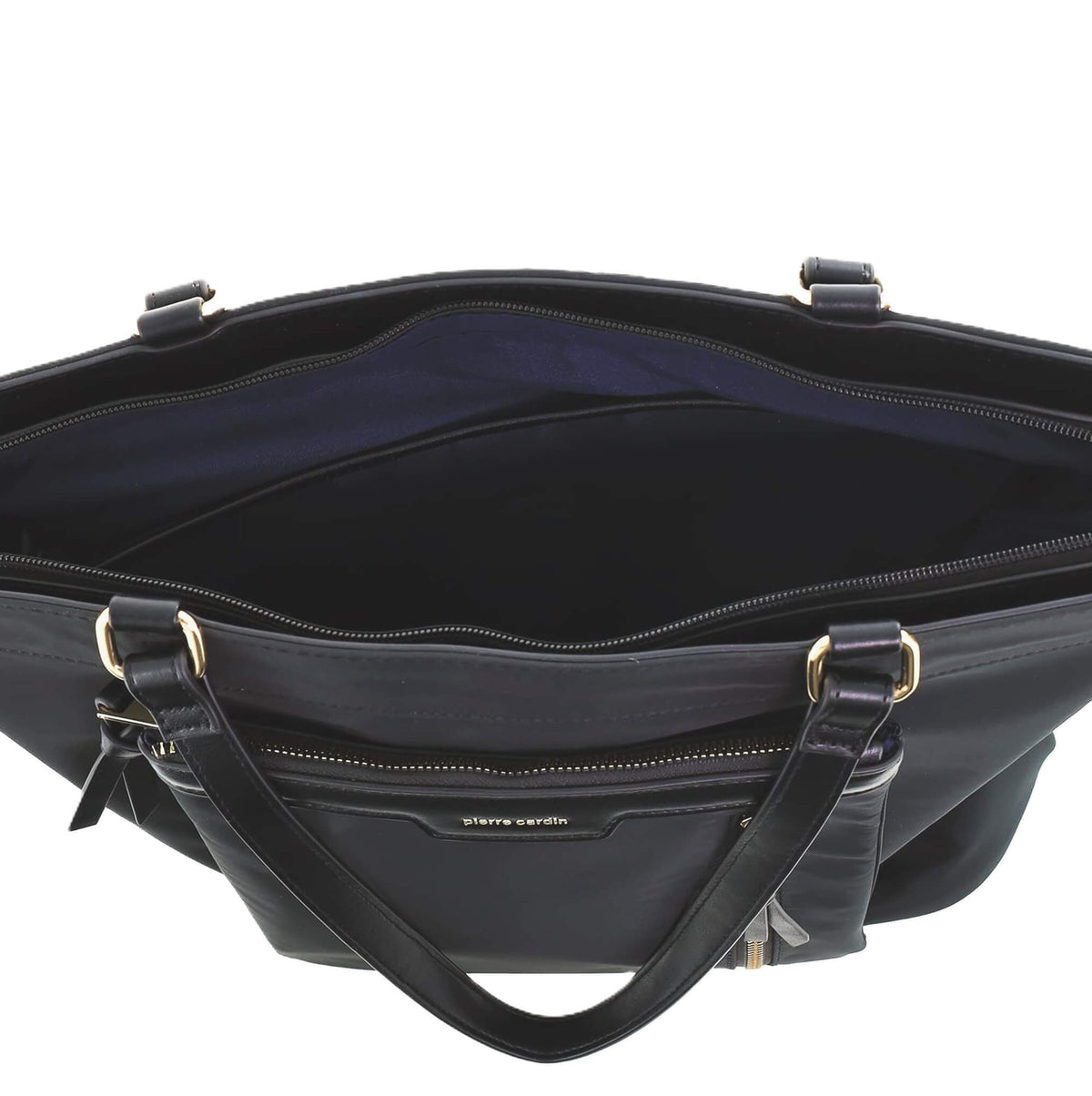 Pierre Cardin Monaco Nylon Tote Bag In Black