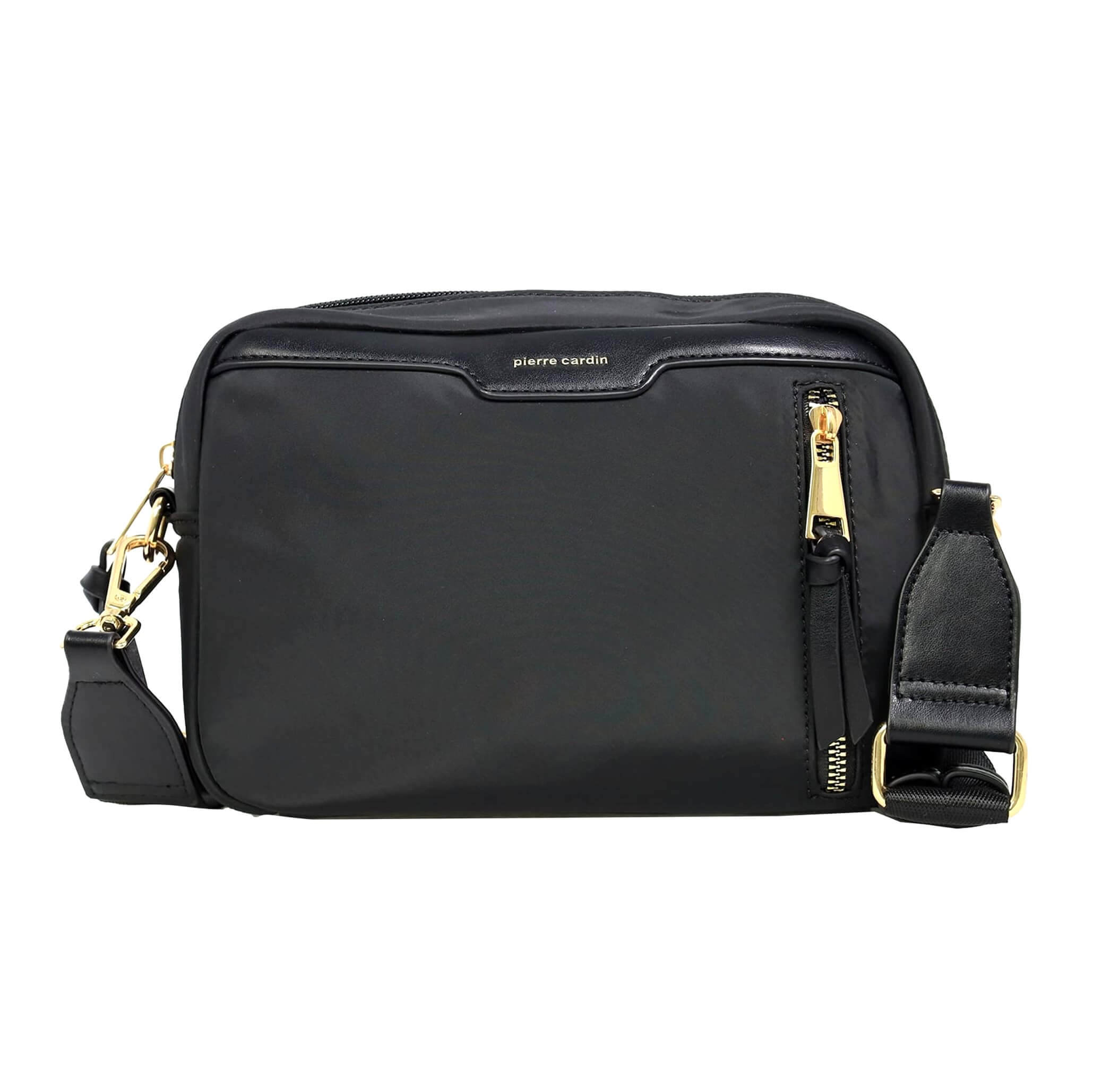 Pierre Cardin Monaco Nylon Everyday Bag in Black