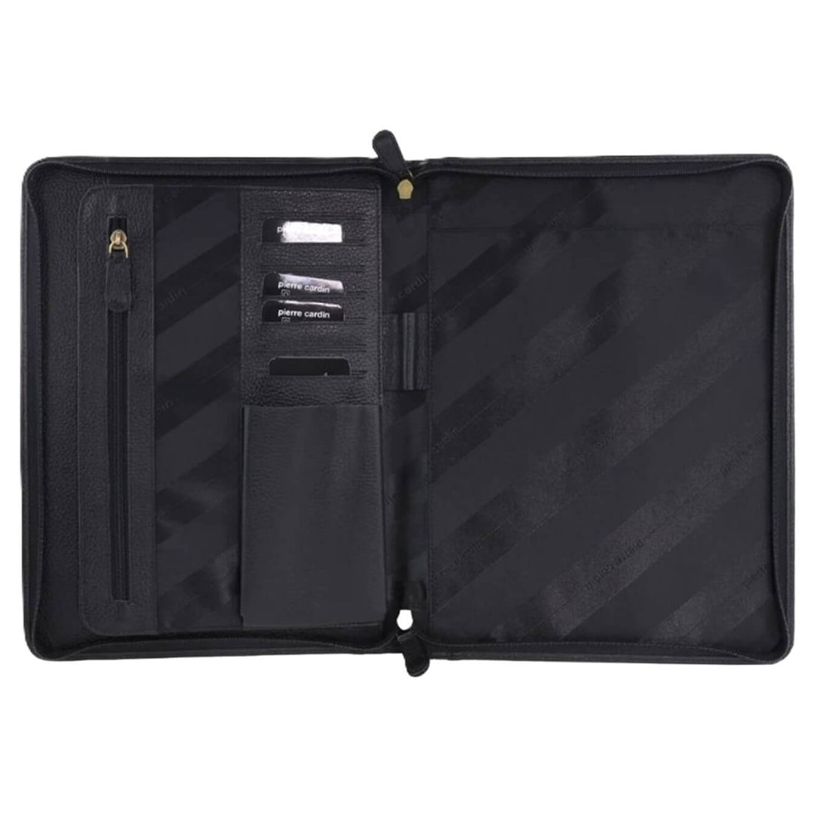 Pierre Cardin PC8872 Italian Leather A4 Business Folio/Black