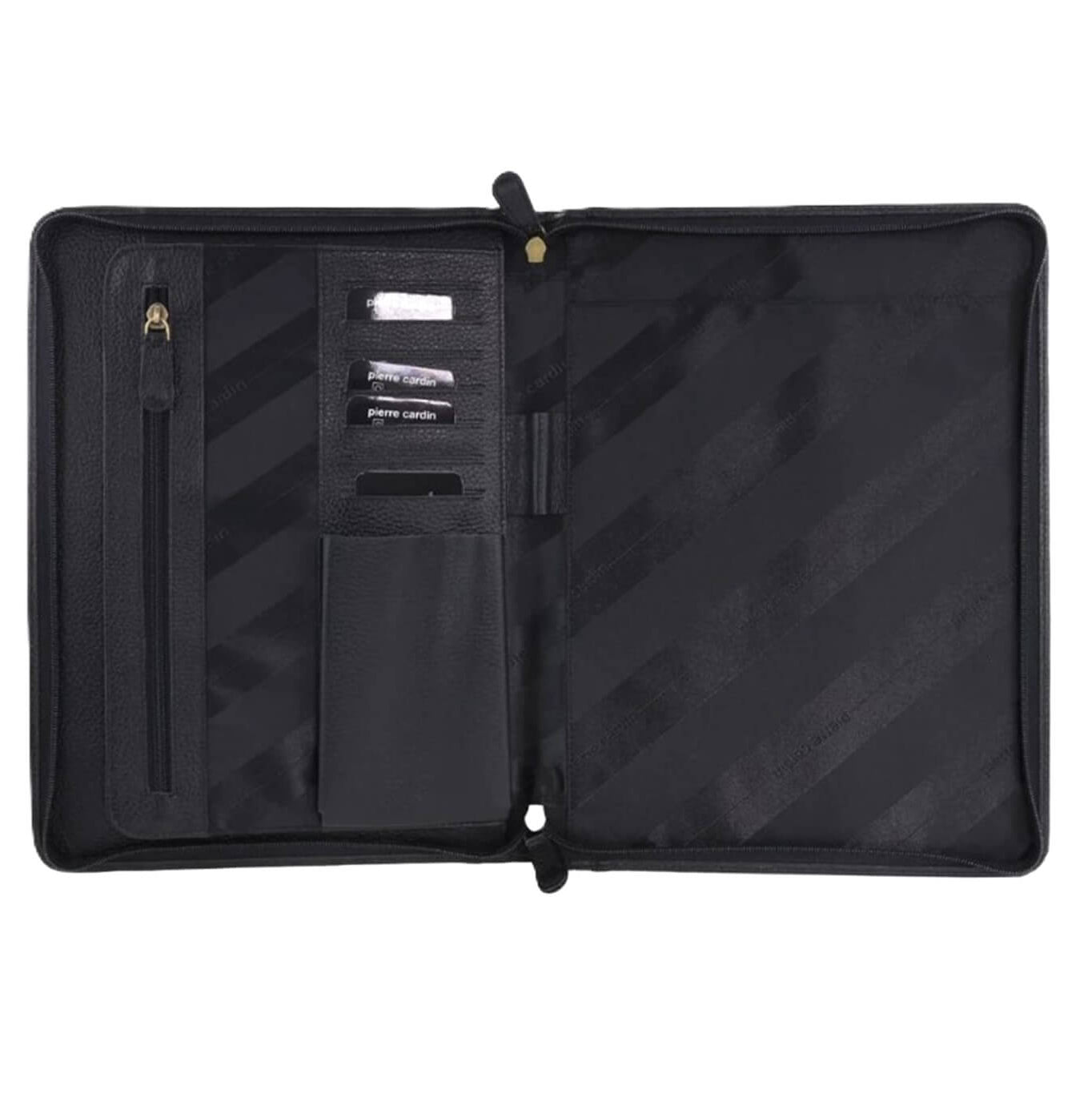 Pierre Cardin PC8872 Italian Leather A4 Business Folio/Black