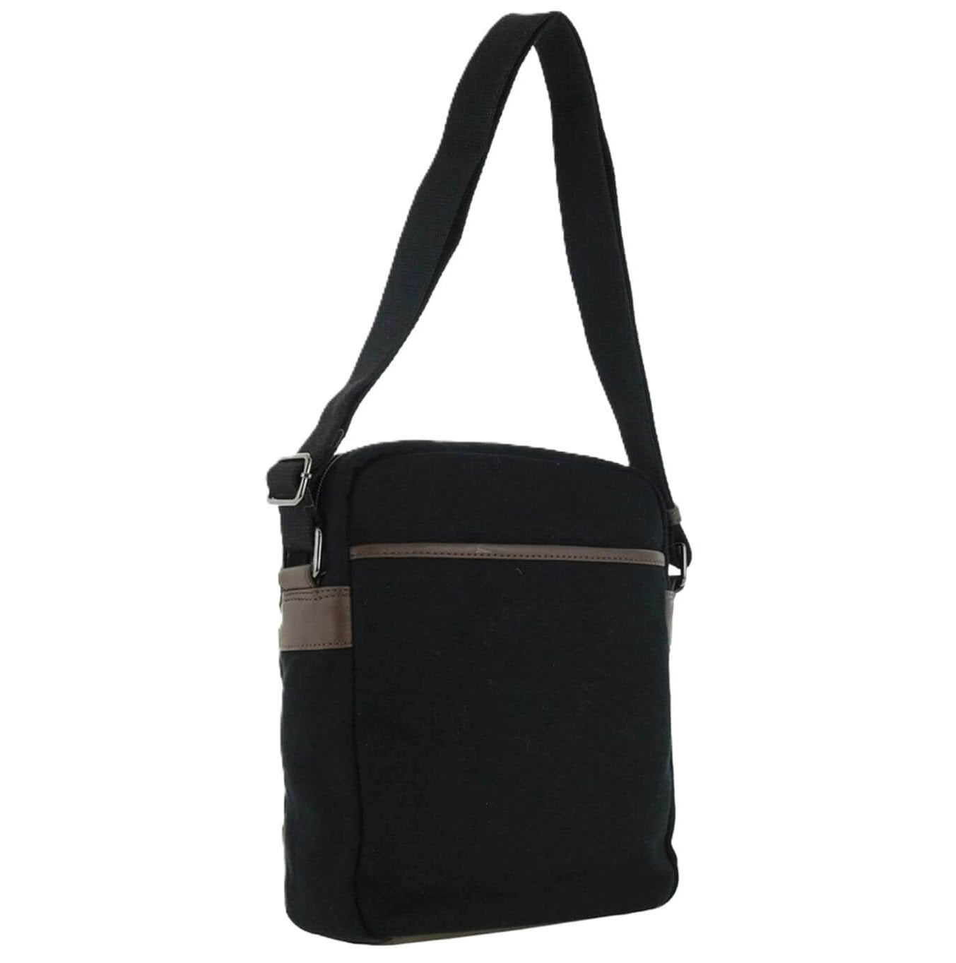 Police Men's Rustic Canvas Crossbody Bag in Black