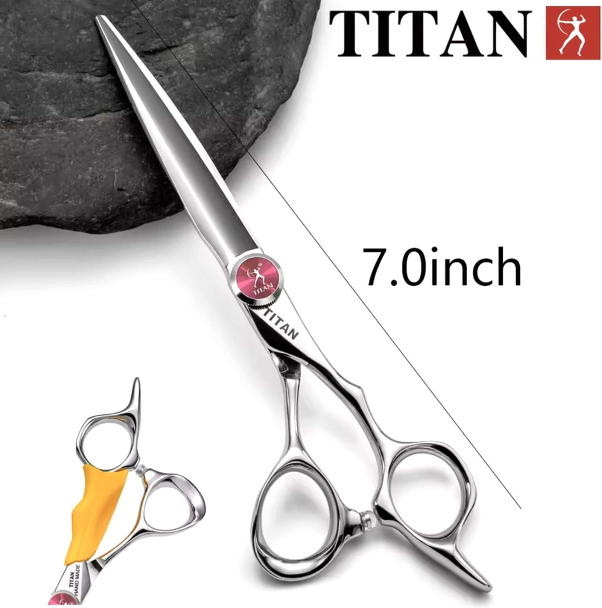 Titan 7 Inch Professional Barber Scissors Handmade Salon Scissor