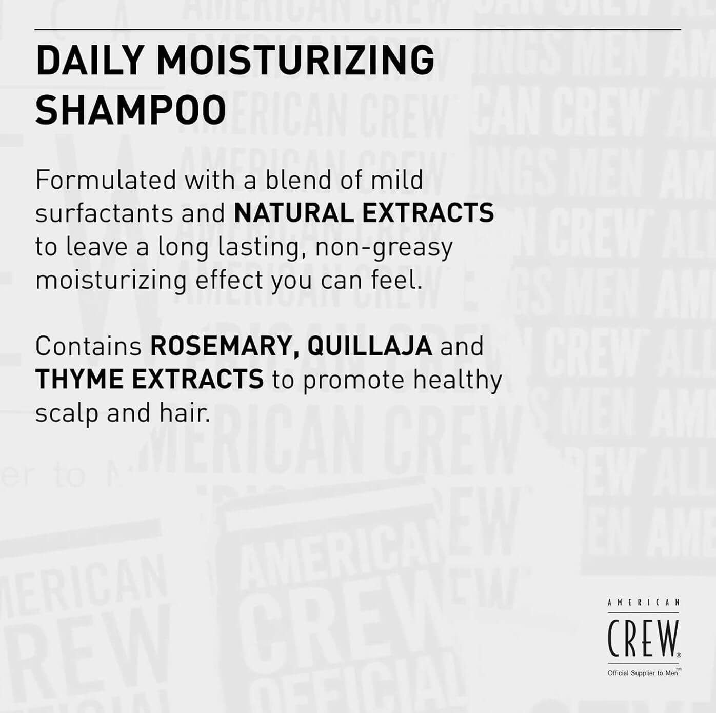 American Crew Daily Moisturising Shampoo