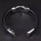 Black Artistic Leather Bracelet