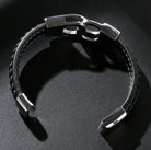 Mens Cuff Connection Leather Bracelet