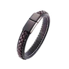  Sporty Theme Coffee Leather Bracelet