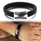 Mens Ophidian Leather Bracelet