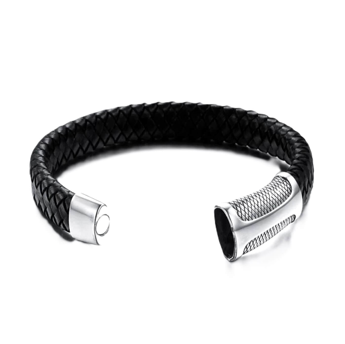 Mens Ophidian Leather Bracelet