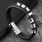Mens Buccaneer Leather Bracelet