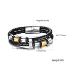 Voyager Leather Bracelet with Stylish Charms