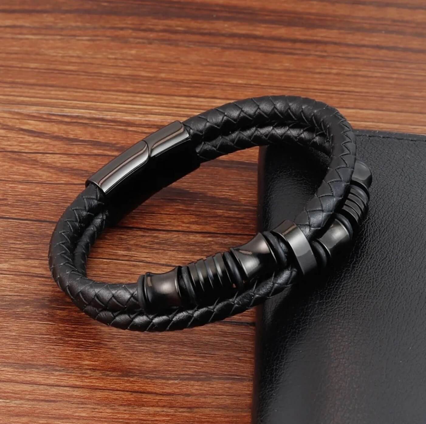 Swashbuckler Pirate Charm Leather Bracelet