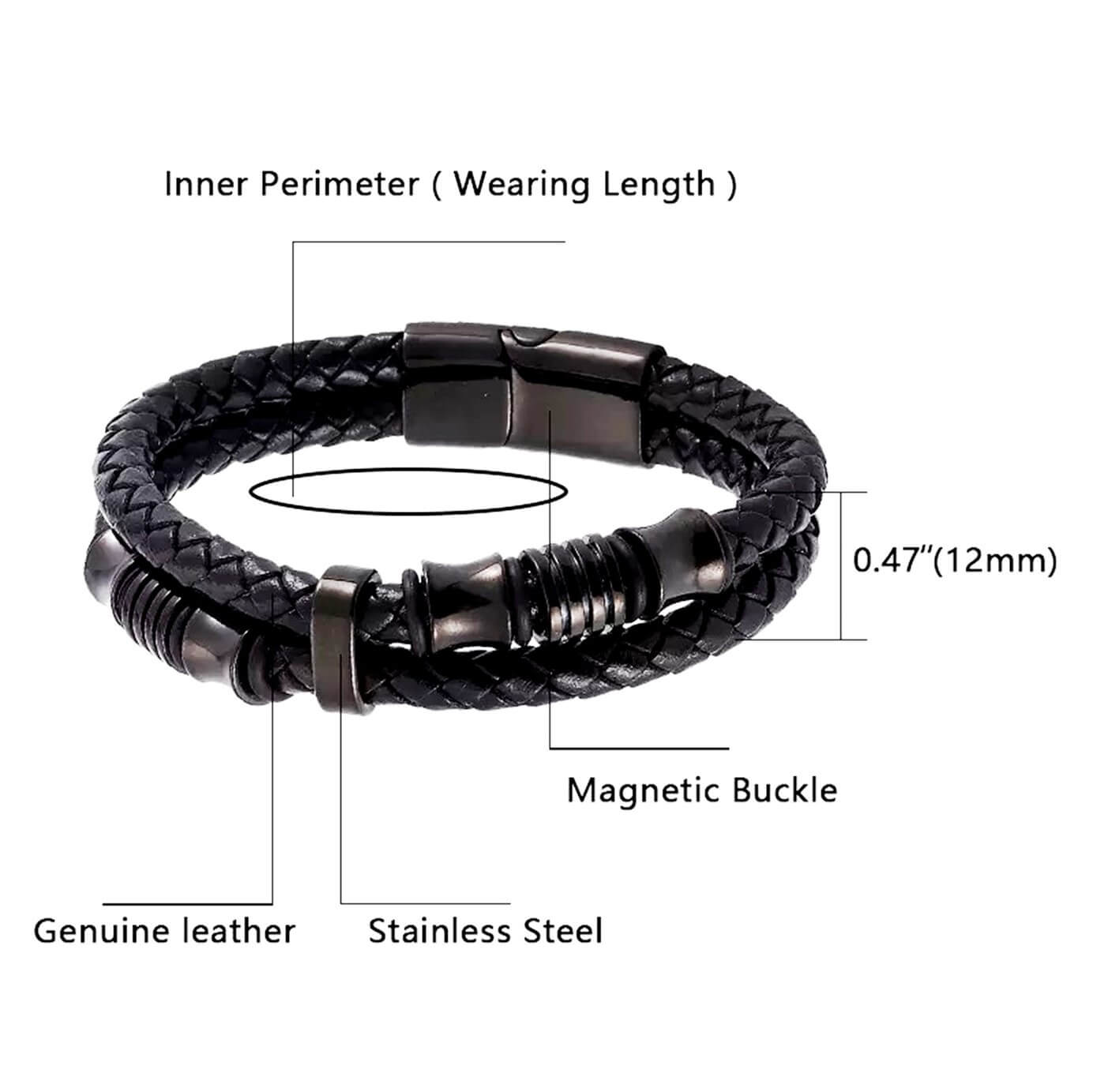 Swashbuckler Pirate Charm Leather Bracelet
