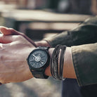 Mens Mystic Feather Leather Bracelet