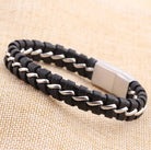 Mens Contra Leather Bracelet