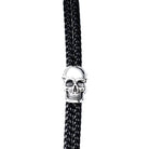 Plagiarize Skull Leather Bracelet