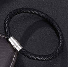 Unisex Communal Leather Bracelet/Black
