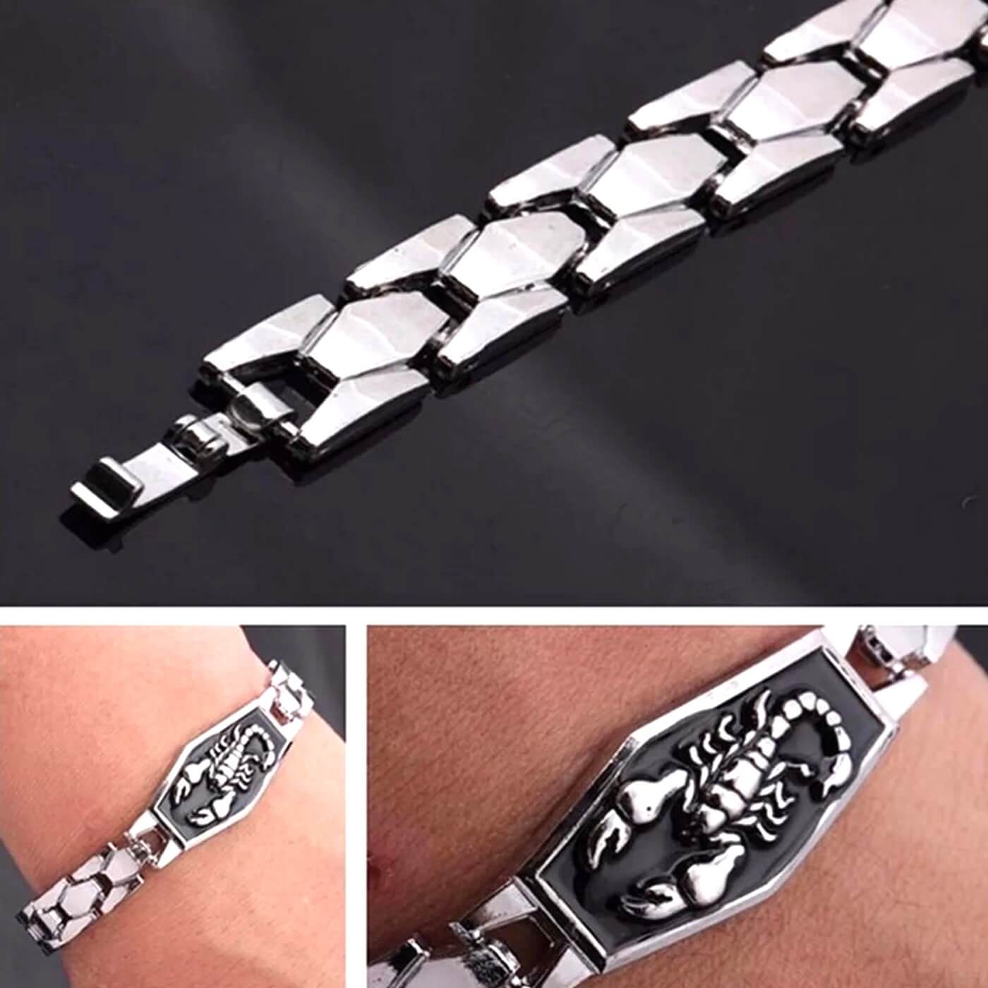 Unisex Shadow Zodiac Scorpion Bracelet
