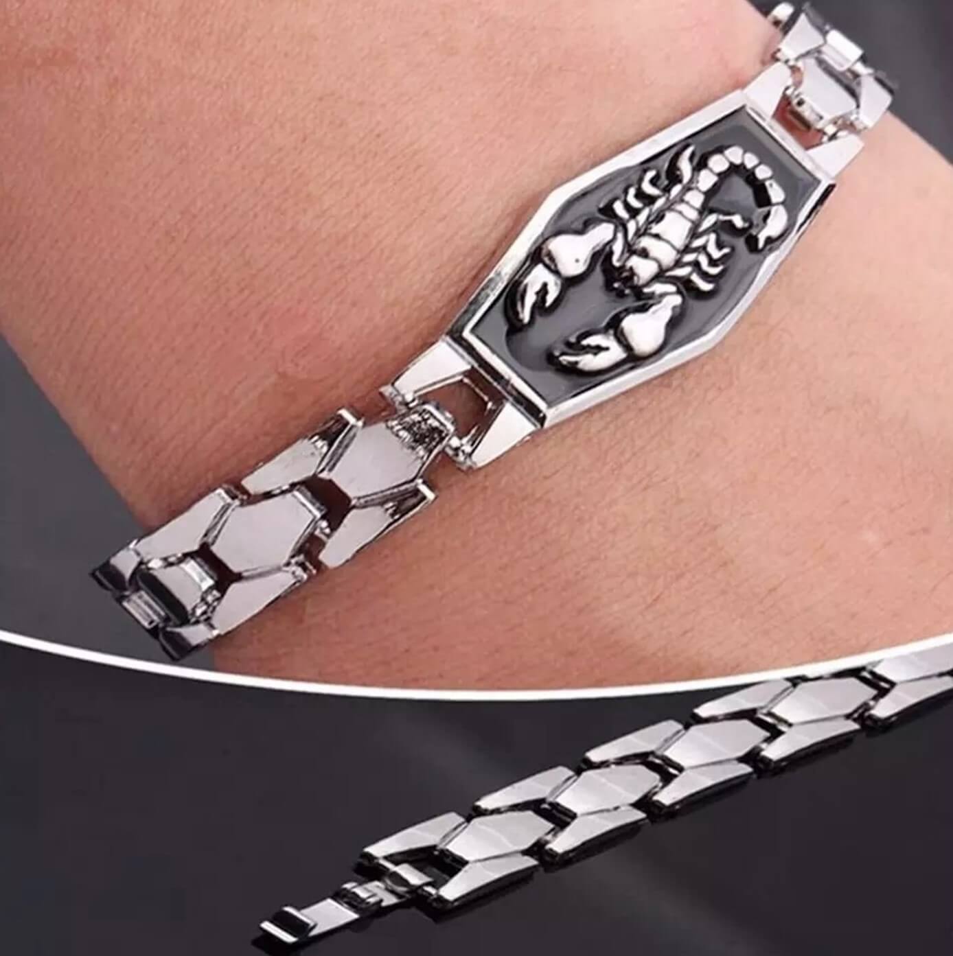Unisex Shadow Zodiac Scorpion Bracelet