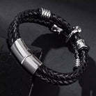Mens  Rosette Leather Bracelet