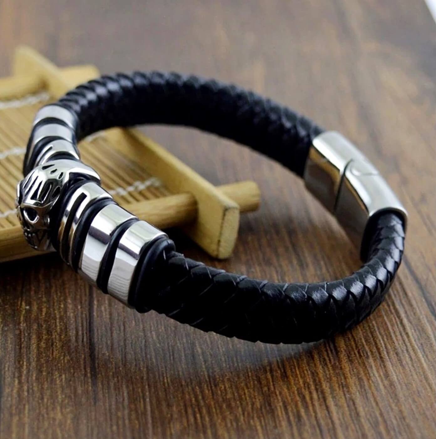 Mens Apparition Leather Bracelet