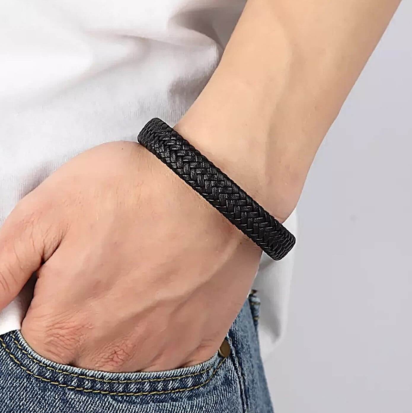 Mens All Black Historical Bracelet