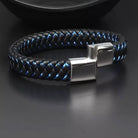 Mens Energy Leather Bracelet