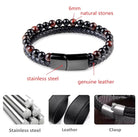 Unisex Beaded Crater Rope Bracelet