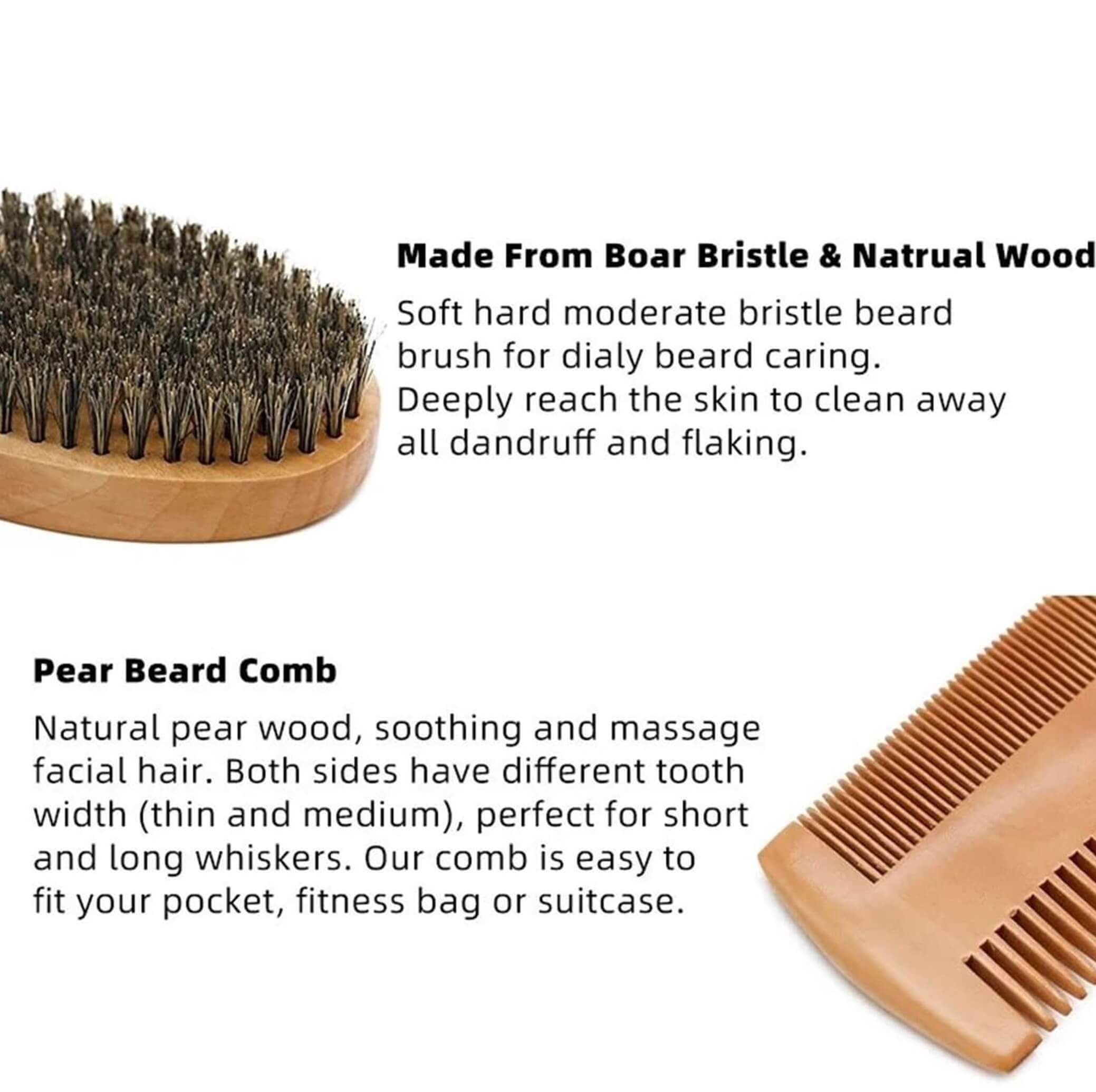 Gentlemen’s Beard Care Maintenance Grooming Kit