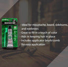Clubman Black Moustache Wax