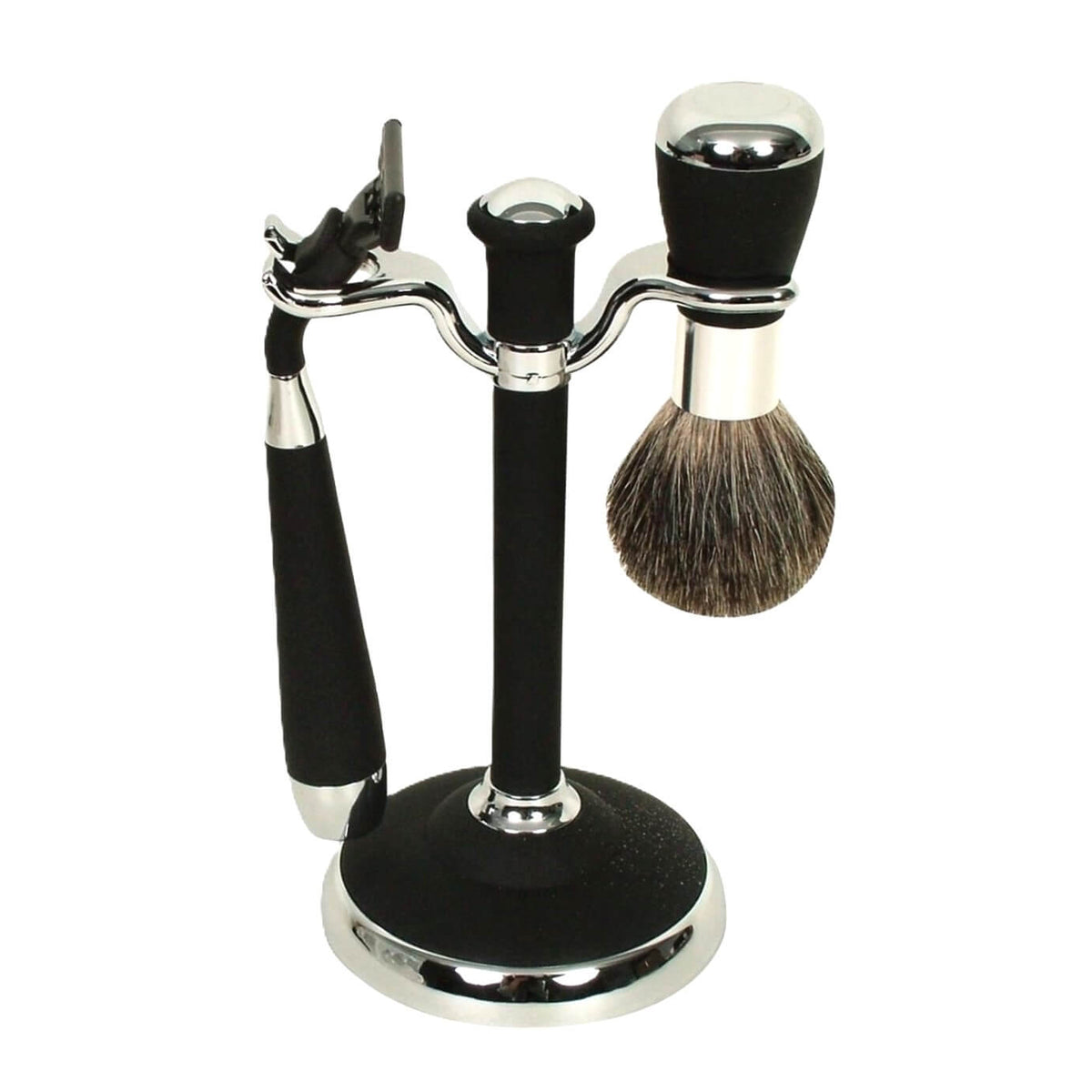 Comoy Razor Set COMOY MAK3 Shave Set in Black and Chrome – Lords Grooming Products