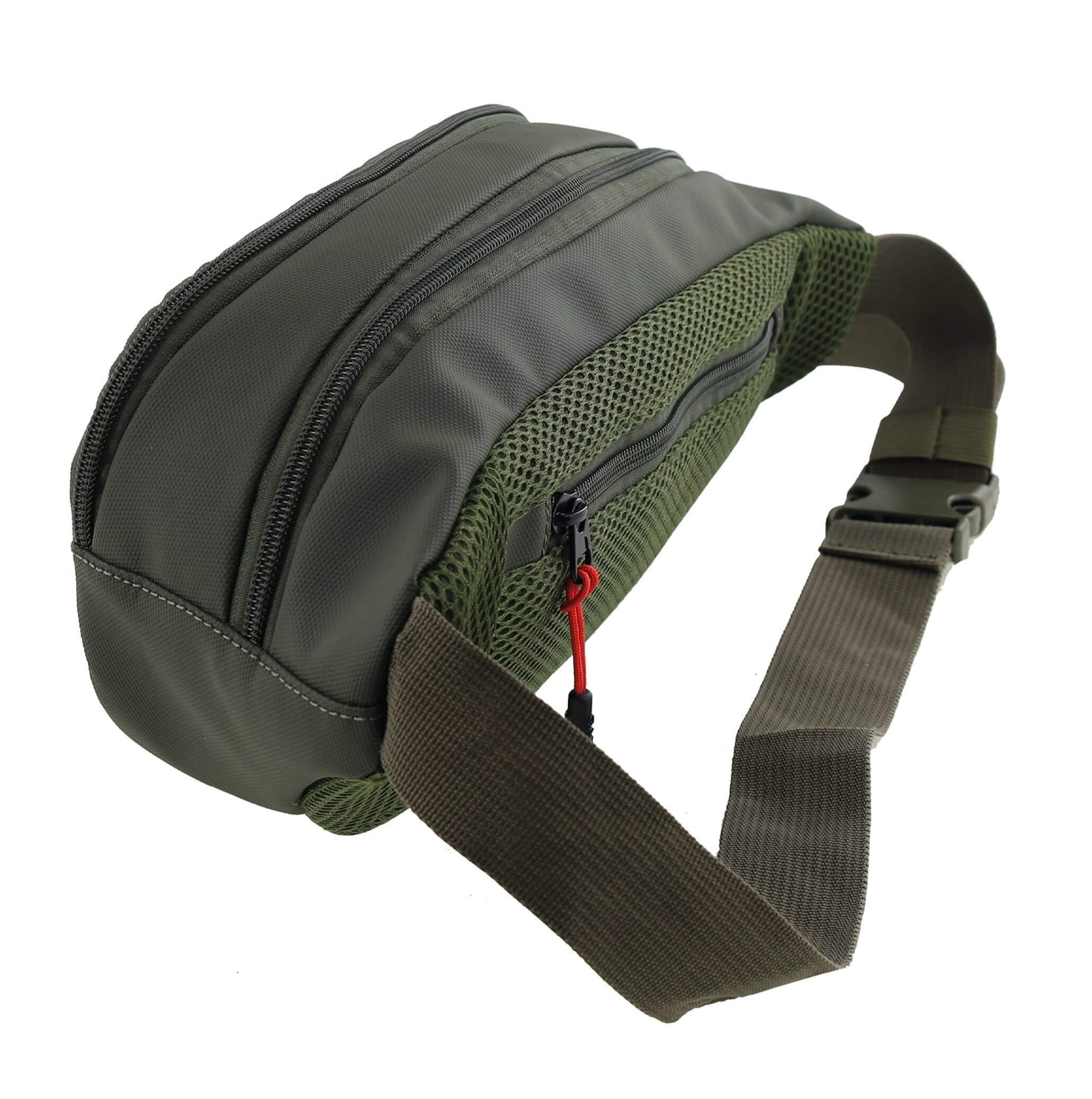GAP 69 Water Repellent Nylon Sling Waist Bag in Khaki