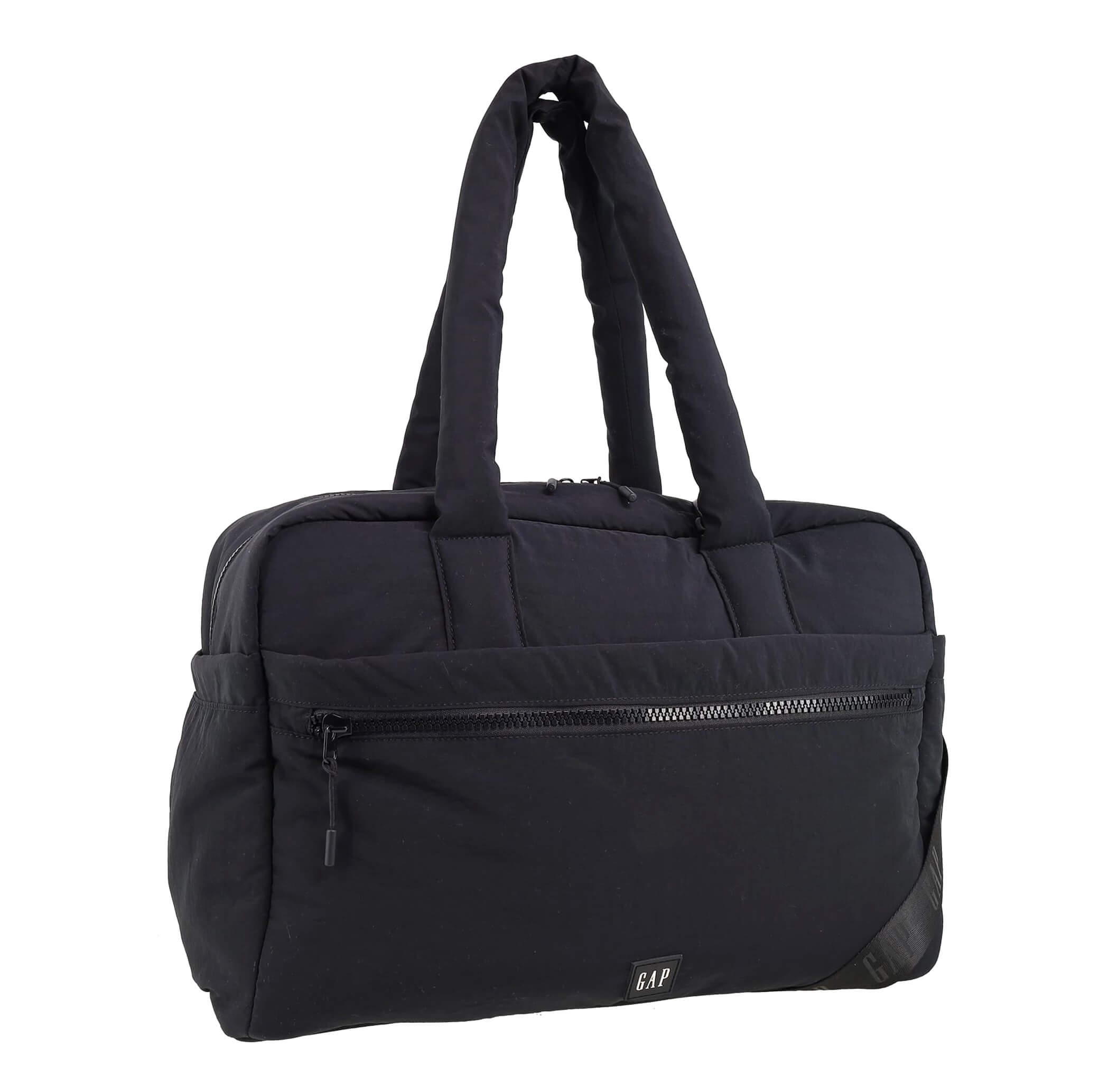 GAP 85 Nylon Modern Overnighter Tote Bag in Black