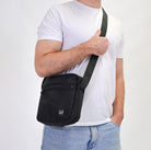 GAP Men’s Nylon Crossbody Classic Bag in Black