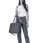 GAP Ladies Vegan Leather Modern Business Bag in Black