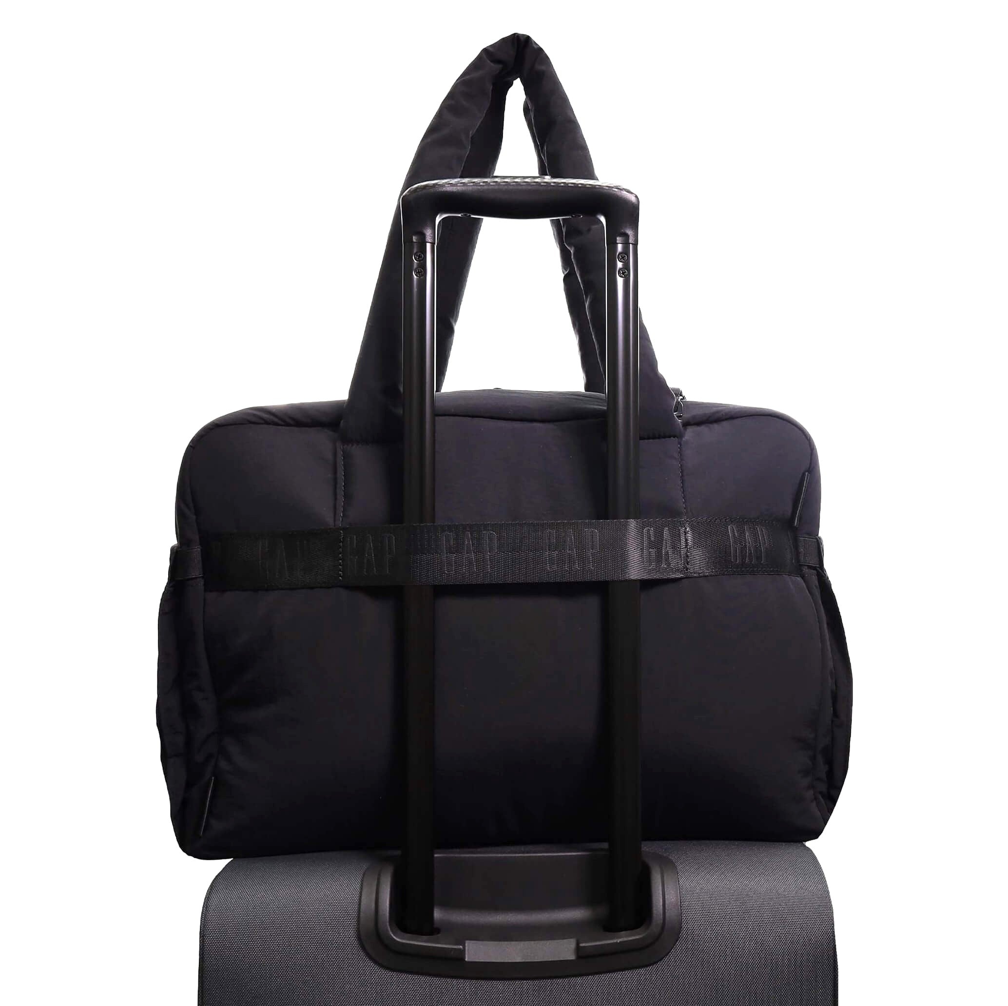 GAP 85 Nylon Modern Overnighter Tote Bag in Black