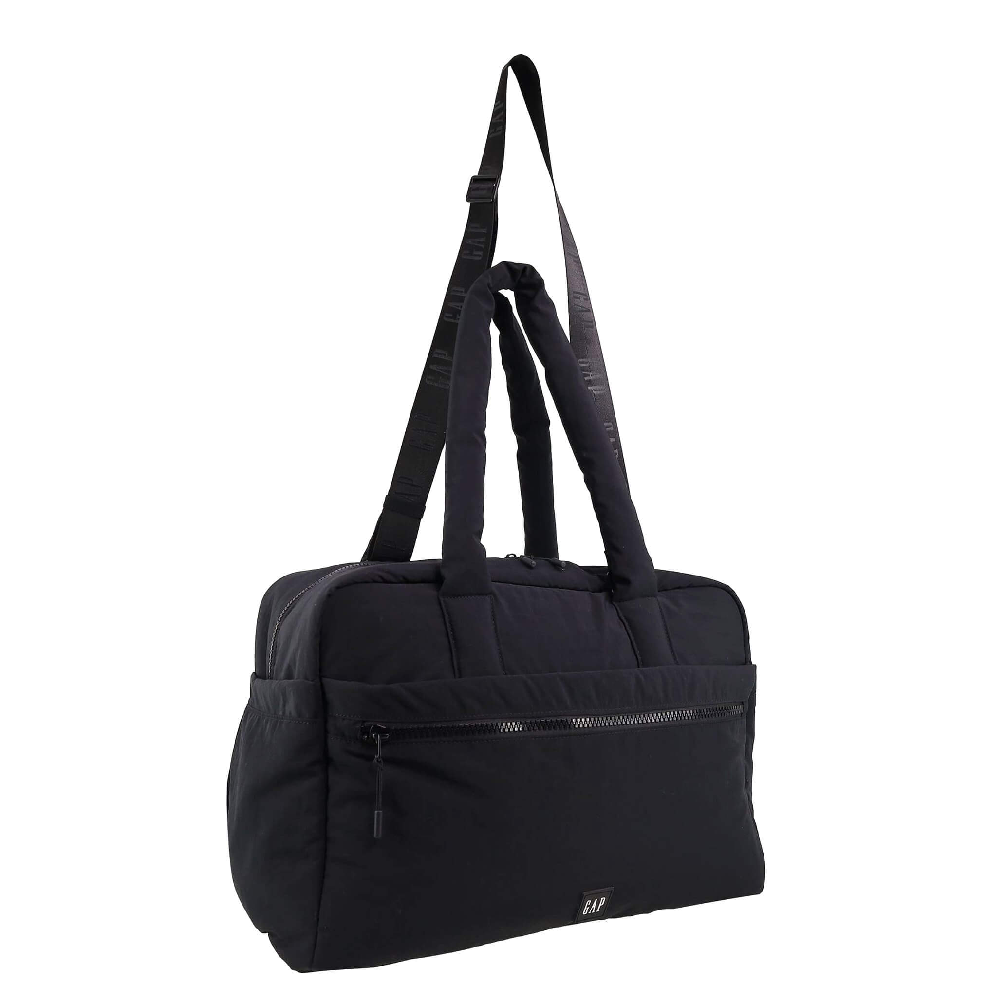 GAP 85 Nylon Modern Overnighter Tote Bag in Black