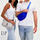 GAP Ladies RFID Nylon Crossbody Bag in Black