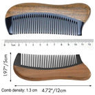 Green Sandalwood Black-Ox Hair/Beard Comb