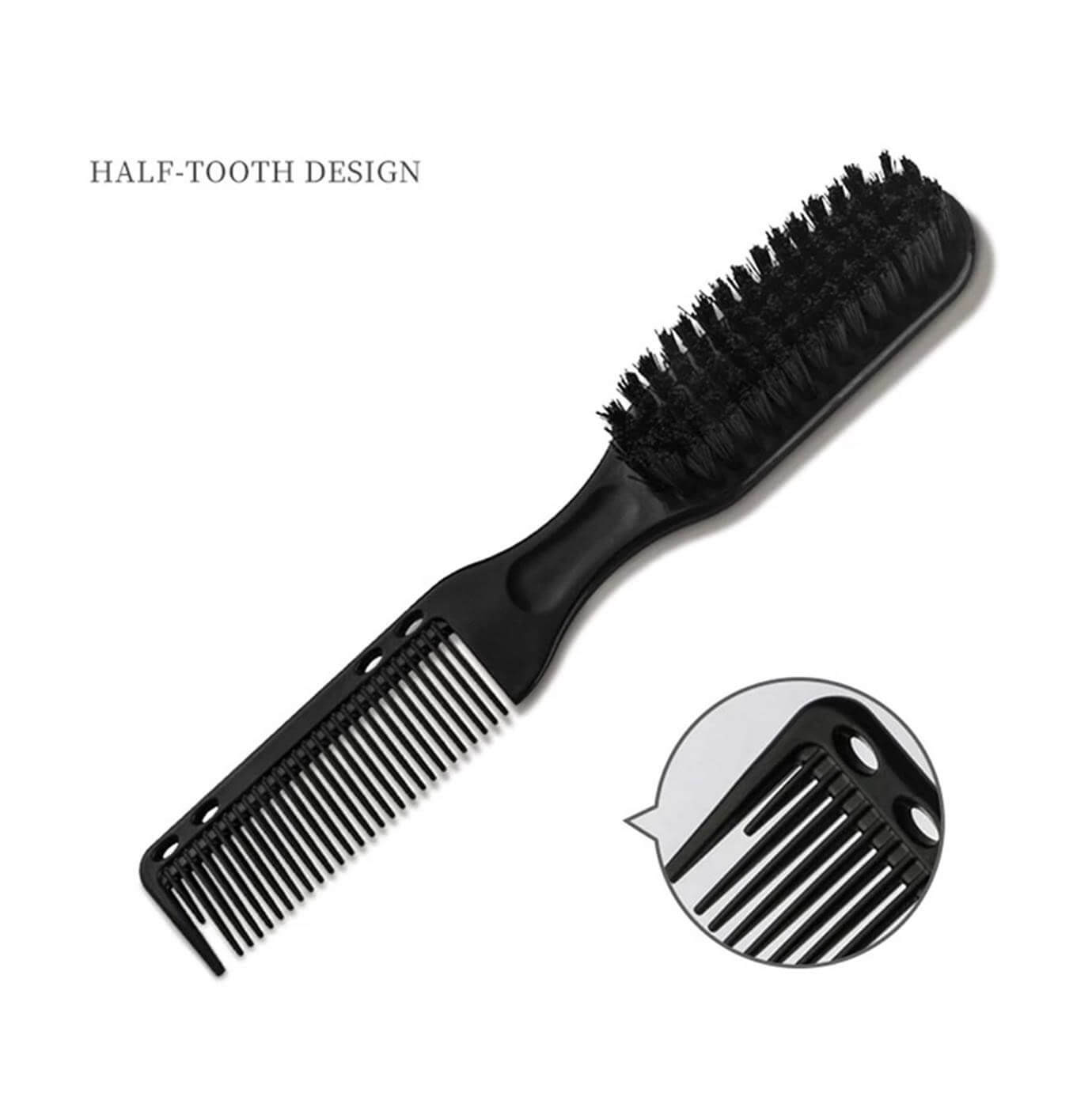 Double Sided Beard and Comb Brush